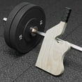 thumbnail image 2 of golytefs Wooden Deadlift Barbell Jack Plate Changer for Loading/unloading Barbell Bar, 2 of 9