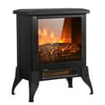 thumbnail image 4 of Electric Fireplace Heater, 18" Freestanding Fireplace Stove, 1400W Portable Space Heater for Home Room Office W/Anti-overheating, Adjustable, Virtual Flame, 4 of 13