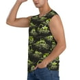 thumbnail image 3 of Fotbe Men's Light Green Excavator Print Men's Sleeveless Muscle Tank Tops Casual T-Shirts for Gym Workout Beach-XX-Large, 3 of 8