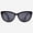 Black, variant on Bifocal Sunglasses for Women - Reader Sunglasses with Bifocals - Cat Eye Reading Sun Glasses with Built In Readers - Gela by VITENZI in Burgundy 2.00