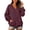 BNP87-Wine, variant on VV AVEORS Womens Sweatshirts No Hood Loose Fit Long Sleeve V Neck Casual Sweatshirt Fall Fashion Comfort Winter Hoodless Hoodies Wine M