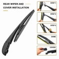 thumbnail image 5 of For 2013-2017 Rear Wiper Arm Blade Set 85242-42040 Factory Replacement Accessories Parts, 5 of 5