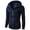 Navy, variant on IROINNID Men's Long Sleeve Zip Up Mid-Length Hooded Jacket Solid Color Loose Autumn Winter Sport Hooded Pullover Blouse Tops
