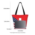 thumbnail image 3 of Salouo USA Switzerland for Shoppers Tote for Women Foldable Handbags with Big Capacity Casual One-Shoulder Shopping Bag Hobo Bags Fit for Office/Shopping/Park, 3 of 6