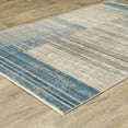 thumbnail image 2 of Oriental Weavers Bauer Area Rug - 090B2 - 7'10" x 10'10" - in Blue/ Beige - Modern Style, Recycled PET Fibers, Stain Resistant, Dining, Living Room Rug, 2 of 3