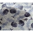 thumbnail image 5 of oneOone Viscose Chiffon Dark Navy Blue Fabric Florals Craft Projects Decor Fabric Printed By The Yard 42 Inch Wide, 5 of 6