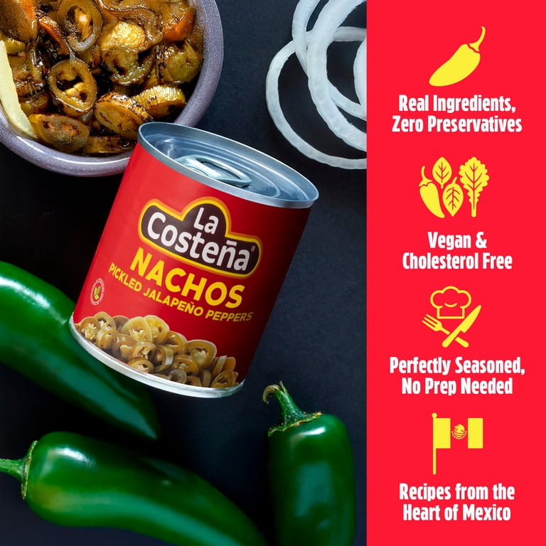 La Costeña Pickled Jalapeño Nacho Slices Multi Pack 24 Units Easy