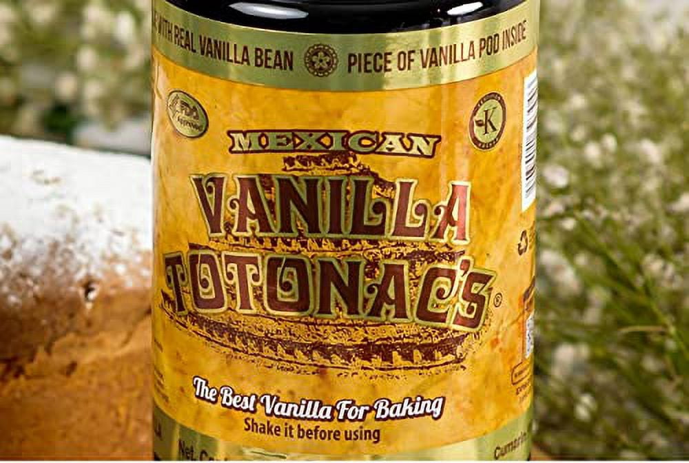 Mexican Vanilla Totonac’s - 33.2 Oz (1 Lt) Bottle - Pure Vanilla Extract Cooking and Baking