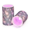 thumbnail image 7 of Yayeee Flameless Candles with Remote Flickering Battery Operated Multi Color Changing, Neon Llamas Pattern, 7 of 7