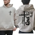 thumbnail image 3 of Child of God Double Sided Christian Hoodie – Jesus Religious Faith Pullover, Inspirational Unisex Hoodie for Men & Women, 3 of 7