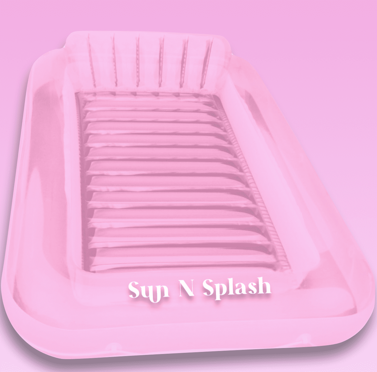 (2 pack) Pink Paradise Inflatable Tanning Pool by Sun N Splash Swimming Pool Type Tanning Pool