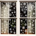 thumbnail image 1 of Adhesivos para ventanas: 9 magníficos adhesivos electrostáticos decorativos con patrón de copo de nieve para evitar que los pájaros golpeen sus ventanas, 1 of 5