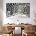 thumbnail image 3 of Elephant Stock Central Park White Winter Wall Art - Horizontal Multi Panel Canvas - Living Room Wall Decor - Places Multi Panel - Gray And Black Decor - 65" x 42", 3 of 8