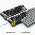 thumbnail image 5 of GJX 2026 New Mechanical Keyboard Precision Mechanical Switches 60% Keyboard Quiet Operation Multi-Layered Backlighting Computer Keyboard for Windows for Gaming Typing Office Programming Style 1, 5 of 7