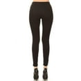 thumbnail image 5 of Women's High Waisted Jeggings Pull On Stretch Skinny Pants Size 29" Inseam Black XL, 5 of 5