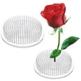 thumbnail image 6 of Clear Flower Round Pin Holders for Floral Arrangements Wedding Party Decoration Floral Design, 6 of 7