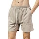 thumbnail image 1 of pstuiky Pantalones cortos para hombre, Pantalones cortos casuales de moda para hombre con cintura elástica sólida y cordón ajustable Pantalones cortos cargo, 1 of 6