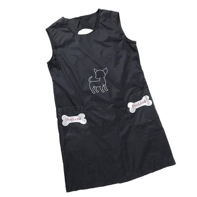 Methold Delantal impermeable para el cuidado de perros y mascotas Delantal profesional para peluquero con bolsillo XL Suministros para perros