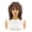 Champagne color, variant on European and American wigs for men and women, full headband, black short curly hair, small curls, African style, full bangs design, suitable for any skin color and face shape