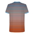 thumbnail image 4 of Hfnxid Mens Summer Shirt Gradient Short Sleeve Top Lightweight Crewneck Workout Shirts Casual Stretch Going Out Vacation Tee Orange XXL, 4 of 6