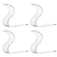 thumbnail image 4 of MasteelfCA 4 Pcs Clear Shoes Display Stands S-shaped Display Racks Sandal Storage Stands, 4 of 8