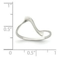 thumbnail image 4 of Auriga Fine Jewelry 925 Sterling Silver Solid Wavy Ring Size 7 for Women, 4 of 6