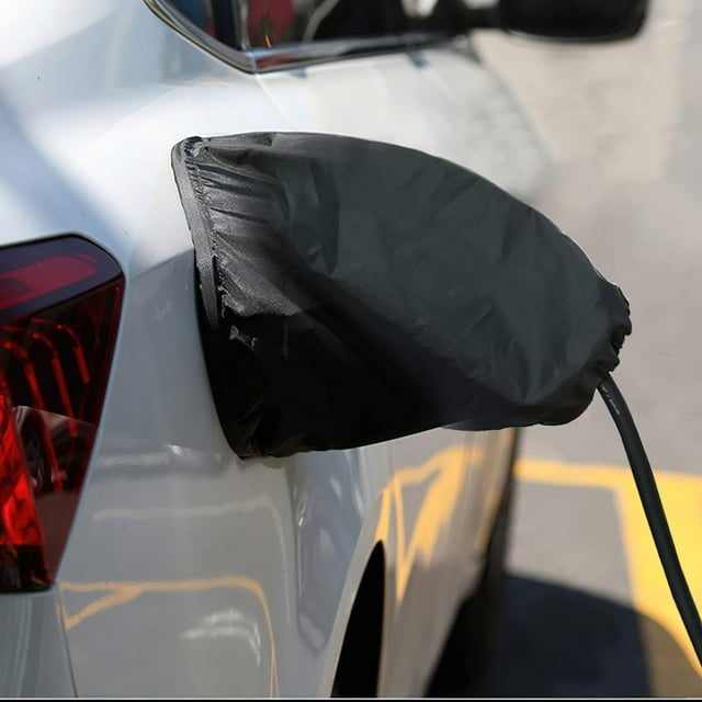 Cubierta del puerto del cargador EV, cubierta del enchufe del cargador del automóvil eléctrico, protección para todo clima, resistente al agua, para exteriores, para nieve, lluvia, rayos UV, fijación