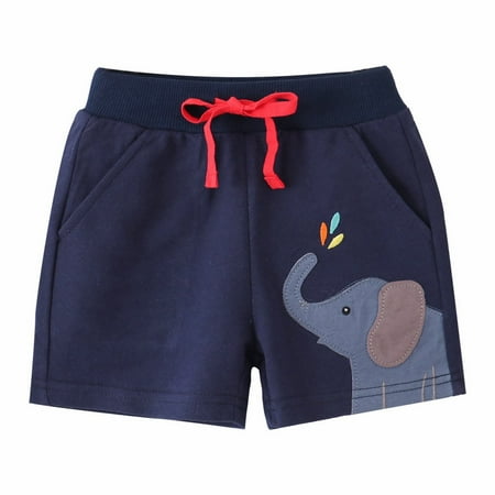 

Children Summer Shorts Animal Printed Elastic Band Casual Home For 2-7 Years Child Kids Baby Clothing Dailywear