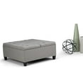 thumbnail image 2 of Atlin Designs Pouf de Rangement pour Table Basse en Gris Dove, 2 of 5