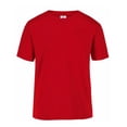 thumbnail image 1 of Playera Peso Completo de Cuello Redondo y Manga Corta, Unisex para Jóvenes, Color Rojo, 100% Algodón, Talla Extra Grande Yazbek J0300, 1 of 3