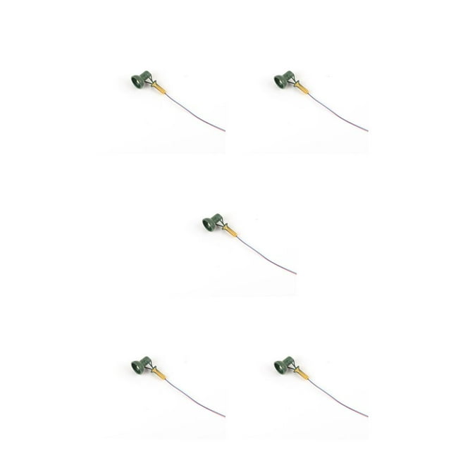 QualitChoice Model Railway Lamp Outdoor Miniature 1:87 Scale Streetlight Layout LED Park Light Home Building Layout Decorations Type B Green 5Set