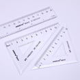 thumbnail image 5 of Drafting Tools for Architects, Engineers Transparent Design Clear Ruler Inch Metric Scales for Precise Measurement Portable Design Math Set for Creative Professionals, 5 of 5