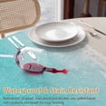 thumbnail image 4 of Summer Beaches Round Tablecloth 60 inches Artistic Oceans Casual Sea Wave Coastal Landscape Waterproof Oil-Proof Table Cloth Round Table Cover for Holiday Party Picnic Dinner Decor Indoor Outdoor Use, 4 of 9