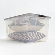IRIS 72 Qt. Plastic Storage Bins with Lids, Stackable Storage Containers, Totes, 3 Pack