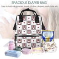 thumbnail image 5 of Pofeuu Gnomes and Hearts Print Diaper Bag Backpack, Multifunction Travel Pack Maternity Baby Changing Bags, Large Capacity, Waterproof, 5 of 6