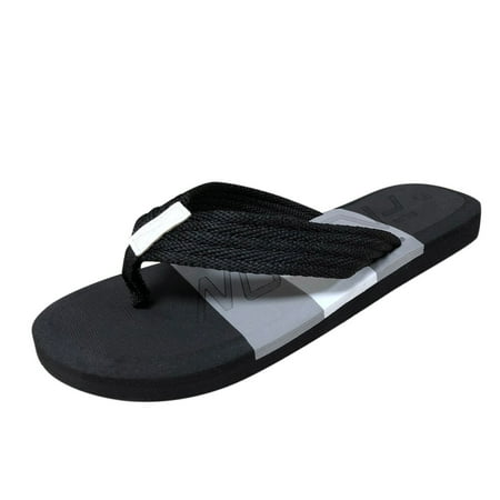 

Slipper for Men Spring And Summer Men Slippers Combination Color Light And Comfortable Casual Beach Shoes EVA Black 43