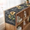 thumbnail image 6 of Table Runners 70 Inches Long Dress Scarves, You Are My Sunshine Farmhouse Coffee/Dining/Kitchen Table Decor, Holiday Table Runner, Yellow Sunflowers Cute Bees Heart Dark Gray 13x70 Inch, 6 of 9