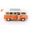 thumbnail image 2 of 1963 Volkswagen Classical T1 Bus w/ Love/Peace Decals, Orange - Welly 22095A1/4D - 1/24 Scale Diecast Model Toy Car (Brand New but NO BOX), 2 of 2