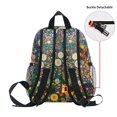 thumbnail image 5 of FORMRS Kids School Backpack with Front Zippered Pocket 12" Student Travel Daypack, White Floral Garden, 5 of 6