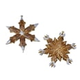 thumbnail image 1 of Plastic Wood Snowflake Ornaments, 5-Inch, 2-Piece, 1 of 1