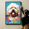 thumbnail image 4 of Komondor Art Canvas Fun Popcorn, Donuts and Lollipops Dogs. Watercolor Art Print, Canvas Canvas for wall decor living room, Bedroom, Bathroom. Funny Wall Art Decor, 4 of 4