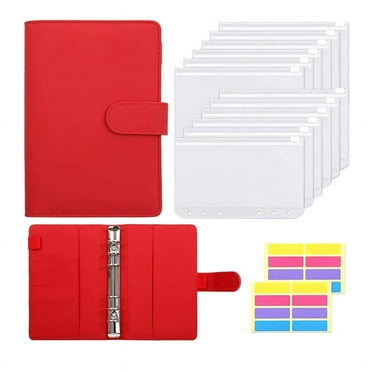 Budgeting Cash Envelope, 15 Pcs Budget Binders Set, with Cash Envelope, A6 Binder, for Saving Money Envelope Storage Bag