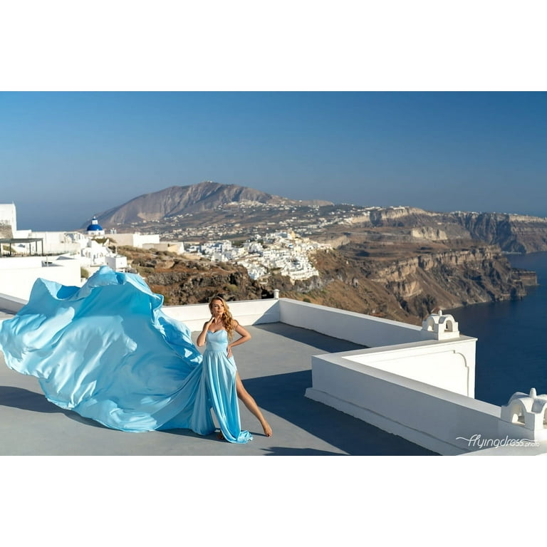 sachin and babi light blue dress Winter Photoshoot in a Dress main image 1