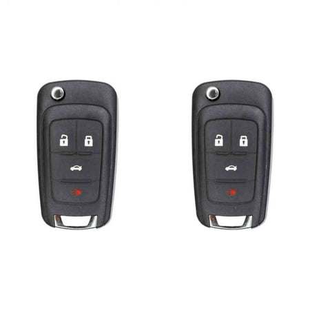 Eye4Techs Replacement Flip Key Fob for Buick Regal 2011-2017 FCC OHT01060512 Part Number 13504204 13500226 13504200 Pack of 2