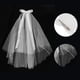 thumbnail image 3 of Accesorios Únicos 1 Pc Clip de Cabello de Mariposa Larga Velo de Novia para Fiesta Malla Blanca, 3 of 5
