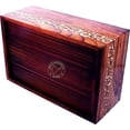 thumbnail image 3 of Handmade & Handcrafted Rosewood Borders Engraving Wooden Cremation Box/Urns for Human Ashes Adult, Funeral Urn Box (Large : 9" x 5.5" x 4.5" - 180lbs or 72kg, Whitewashed), 3 of 4