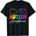 thumbnail image 1 of ALVORD Autism Awareness Acceptance Infinity Advocate Educate T-Shirt Unisex S-5XL, 1 of 4