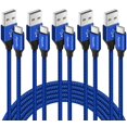 thumbnail image 1 of Cable de carga etguuds USB-A a USB-C, paquete de 5 unidades para iPhone y Samsung, 1 of 8