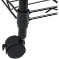 thumbnail image 6 of Simple Deluxe Heavy Duty 5-Shelf Shelving Unit with Wheel and Adjustable Feet, 29.92" D x 13.98" W x 62.99" H, Black, 6 of 8