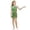 1-Green531, variant on Oiyii Halloween Dress for Toddler Girls One Shoulder Leopard Printed Party Skirt Holiday Pageant Frock,Black
